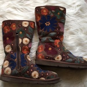 Ugg limited edition floral boots